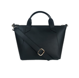 Trotto Crossbody Bag in Black Corn Leather from Canussa