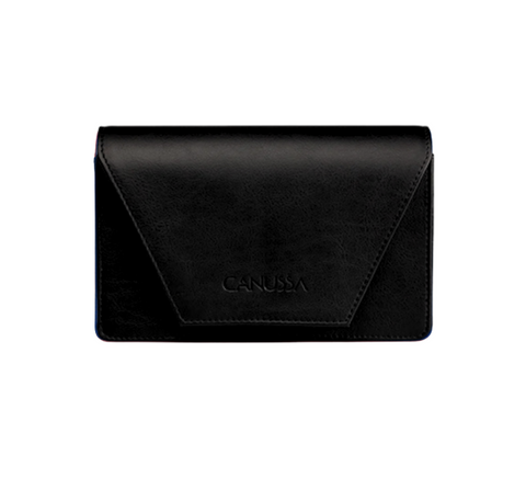 Hybrid Bag in Black Corn Leather from Canussa