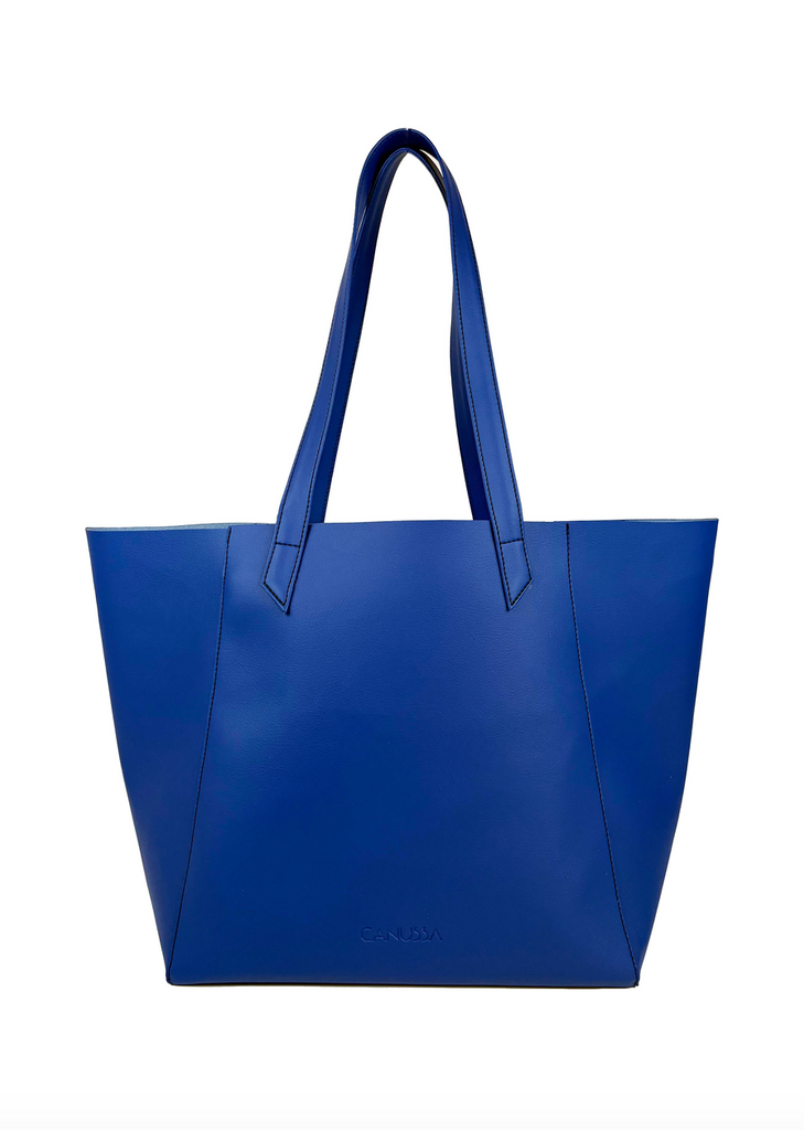 Totissimo Bag in Blue Recycled Cork from Canussa