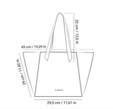 Totissimo Bag in Blue Recycled Cork from Canussa