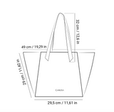 Totissimo Bag in Black Corn Leather from Canussa