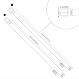 Reversable Belt in White / Black from Canussa