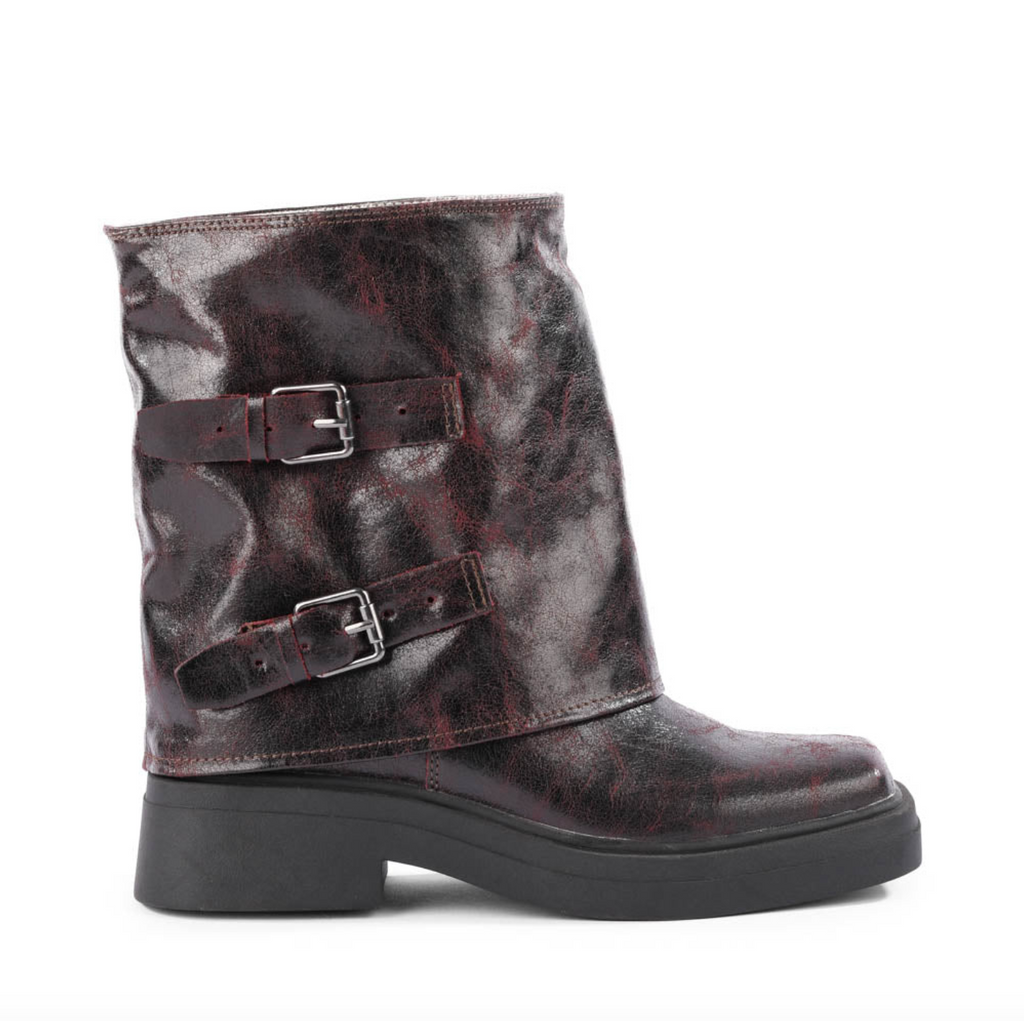Unmatched in Burgundy Crackled V-Leather From BC Footwear