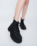 Coturno Soft Platform Boot in Matt Black from Melissa