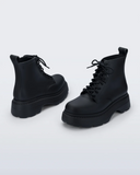 Coturno Soft Platform Boot in Matt Black from Melissa