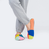 Mismatch Rib Slippers in Rainbow from Verloop