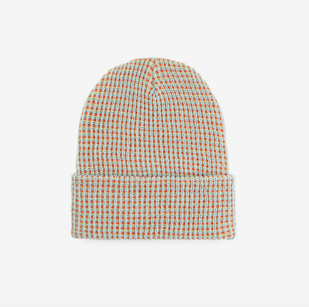 Grid Knit Beanie in Stone Blue from Verloop