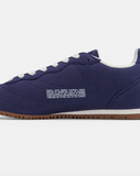 Rise Sneaker in Navy/Yellow Pineapple Leather from MoEa