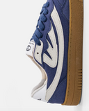 Veyron Low Sneaker in Blue/Cream Mushroom Leather from MoEa