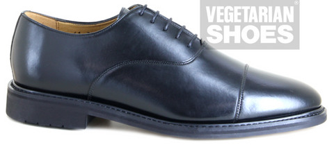 Goodyear Welted Oxford in Black from Vegetarian Shoes
