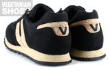 Vegan Runner in Black Hemp/ Cork from Vegetarian Shoes