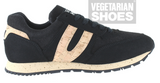 Vegan Runner in Black Hemp/ Cork from Vegetarian Shoes