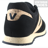 Vegan Runner in Black Hemp/ Cork from Vegetarian Shoes