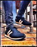 Vegan Runner in Black Hemp/ Cork from Vegetarian Shoes