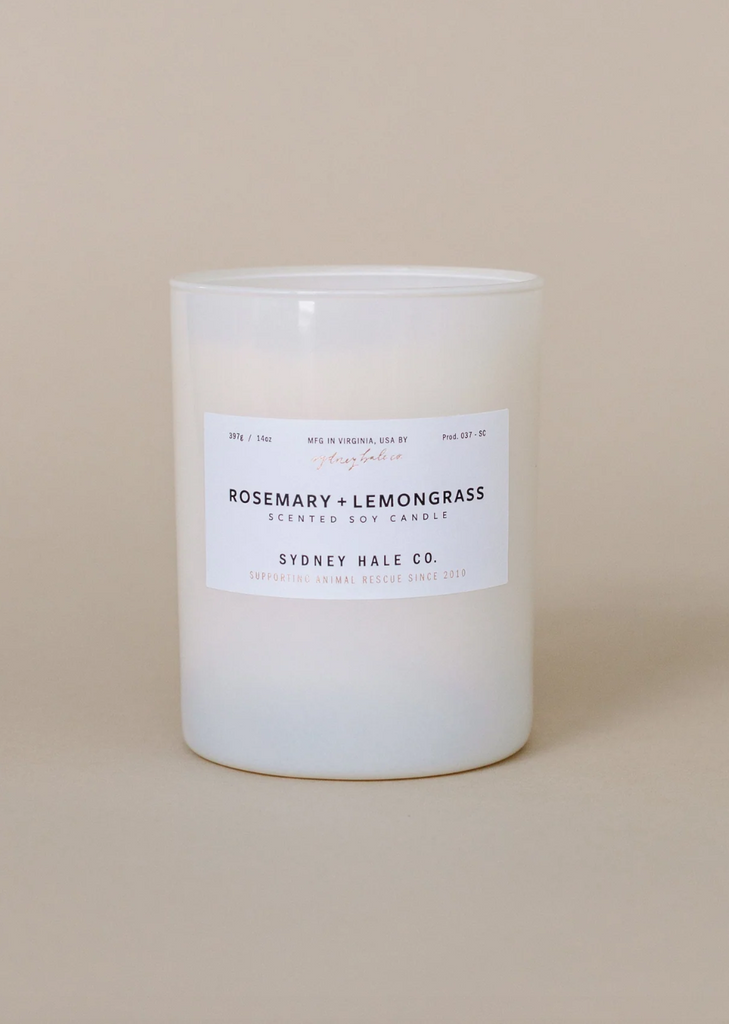 Rosemary + Lemongrass Candle from Sydney Hale
