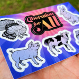 Liberation For All Sticker Sheet from Compassion Co.