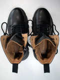 Track Sole 8-Eye Lace Up Boots in Black from Will's