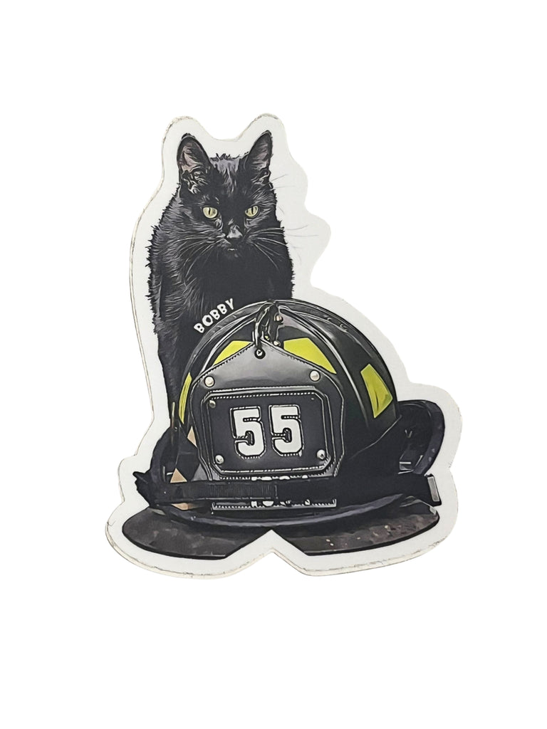 Paws of Firefighters Bobby Cat Sticker by Emmy Park
