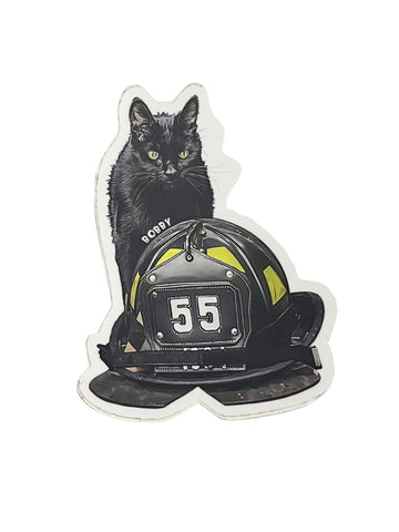 Paws of Firefighters Bobby Cat Sticker by Emmy Park