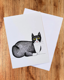 Jasper Cat Greeting Card from natchie
