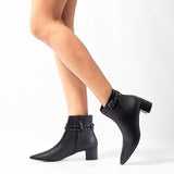 Hedy Ankle Boot in Black from Veerah