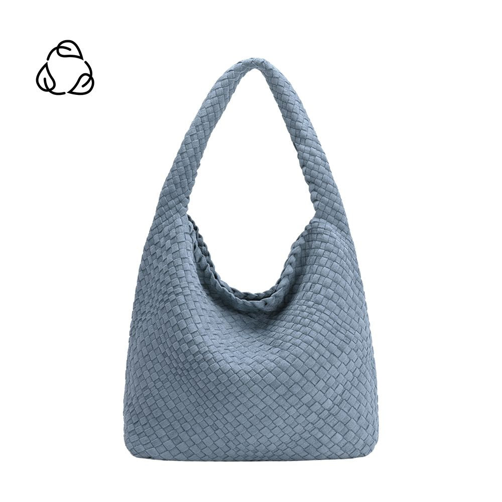 Johanna Chambray Recycled Vegan Suede Shoulder bag