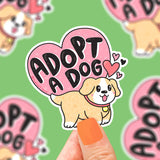 Adopt A Dog Sticker from Turtle's Soup