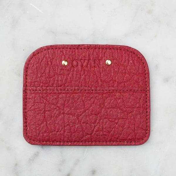 Piñatex Cardholder in Mulberry from OYAN