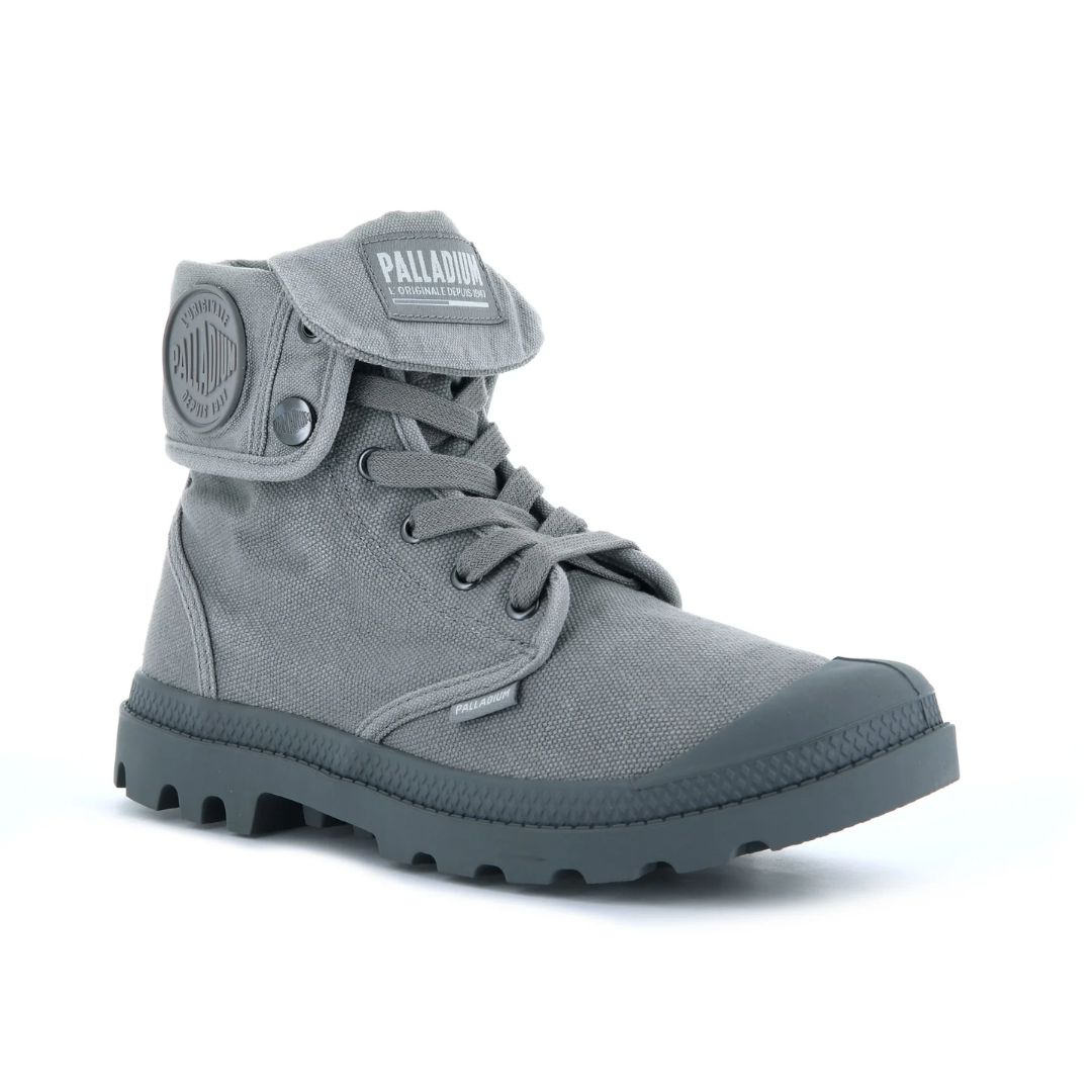 Baggy Canvas Boot in Titanium from Palladium MooShoes