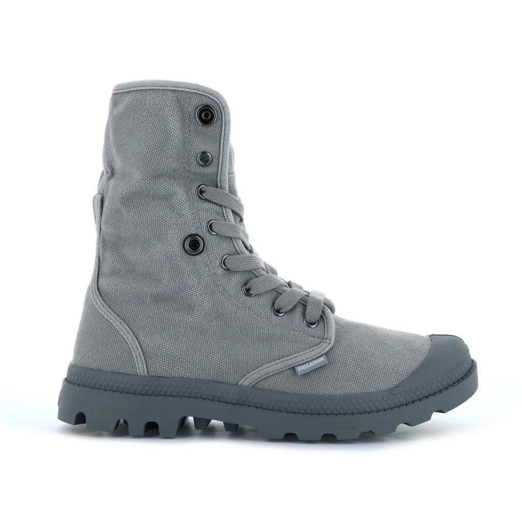 Women s Baggy Canvas Boot in Titanium from Palladium MooShoes