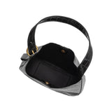Stefanie Black Recycled Vegan Leather Shoulder Bag from Melie Bianco