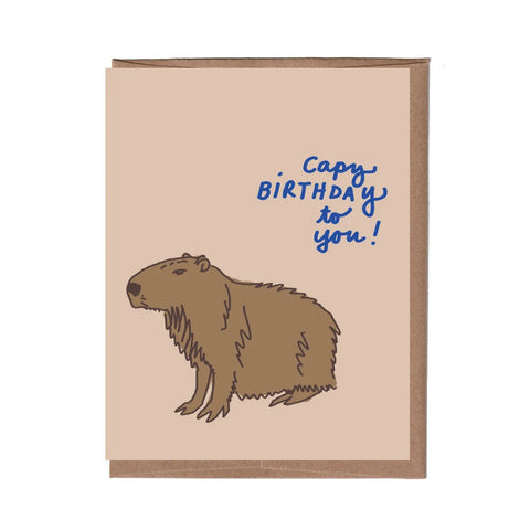 Capy Birthday Greeting Card from La Familia Green