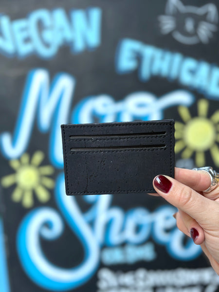 Classic Cardholder in Black Cork