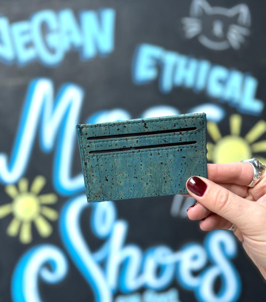 Classic Cardholder in Blue Cork