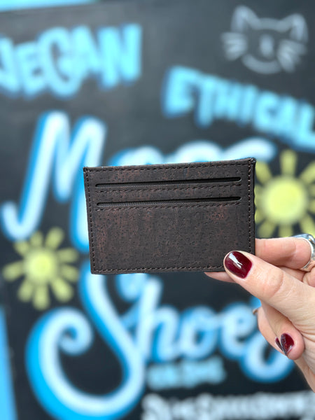 Classic Cardholder in Brown Cork