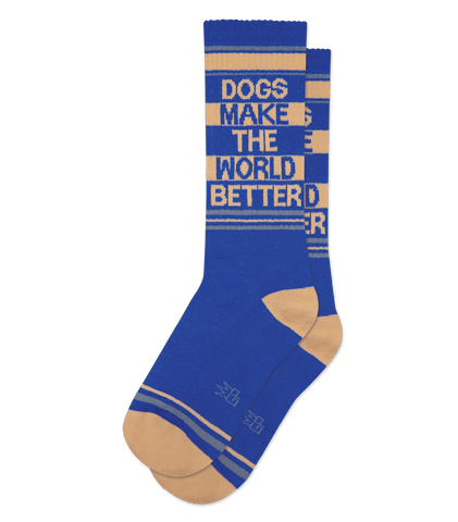 Dogs Make the World Better Socks from Gumball Poodle