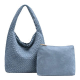 Johanna Chambray Recycled Vegan Suede Shoulder bag