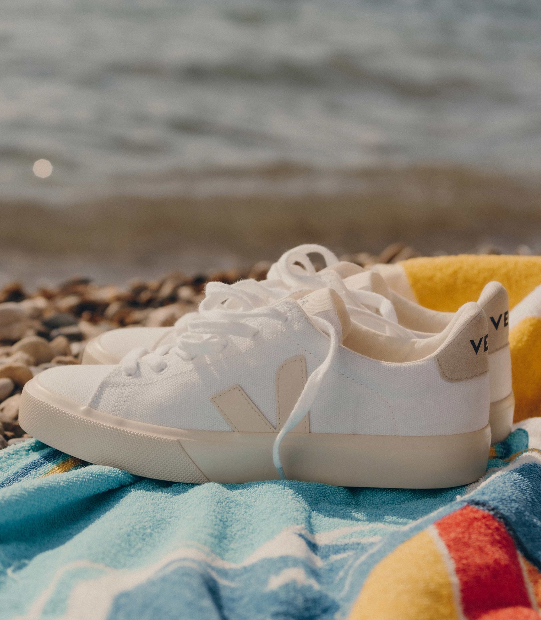 Campo Canvas in White Pierre from Veja – MooShoes