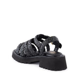Chickadee Sandal in Black Raffia from BC Footwear