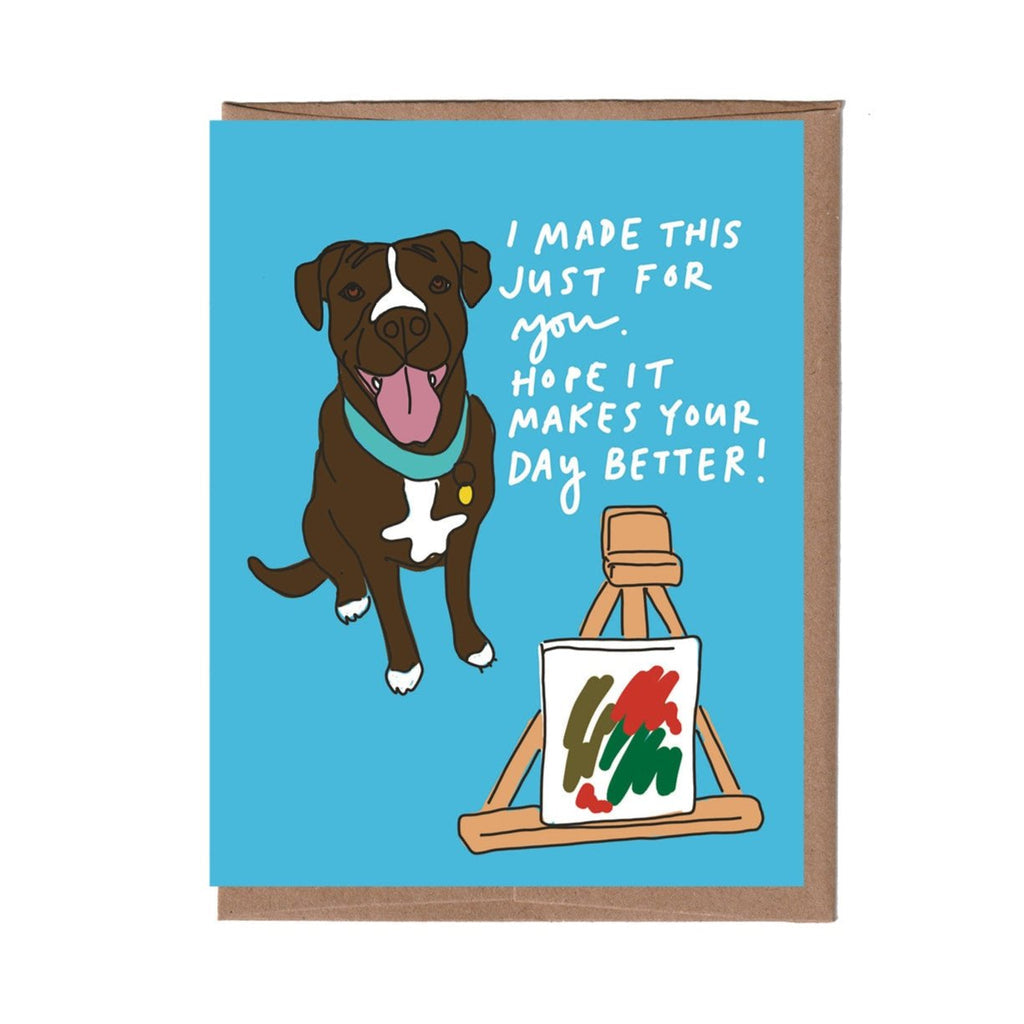 Dog Art Card from La Familia Green