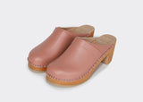 Da Vinci Clog in Pink Apple Leather from Good Guys