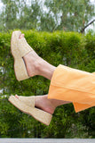 Driftwood Slide in Natural Raffia from BC Footwear