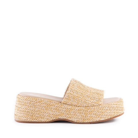 Driftwood Slide in Natural Raffia from BC Footwear