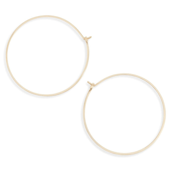 Large Hoop Earrings in Gold from Freshie & Zero