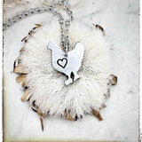 Mini Chicken Heart Necklace from Christy Robinson