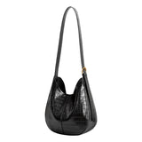 Stefanie Black Recycled Vegan Leather Shoulder Bag from Melie Bianco