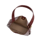 Stefanie Burgundy Recycled Vegan Leather Shoulder Bag from Melie Bianco