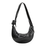 Bambi Black Vegan Leather Shoulder Bag from Melie Bianco