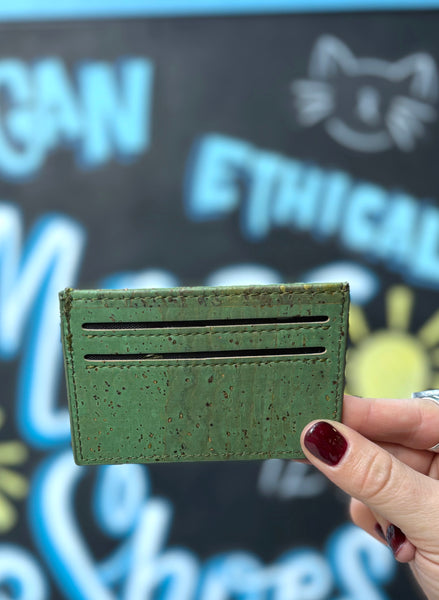 Classic Cardholder in Green Cork