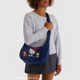 Medium Nylon Crescent Bag in Embroidered Hello Kitty from BAGGU